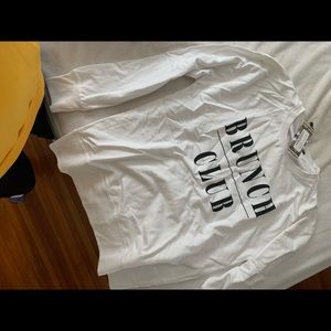 Long sleeve ‘Brunch Club’ top